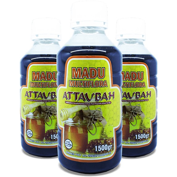 

Madu Multiflora Attaubah 1500gr. Madu Hutan Multiflora Murni. Memperkuat Jantung