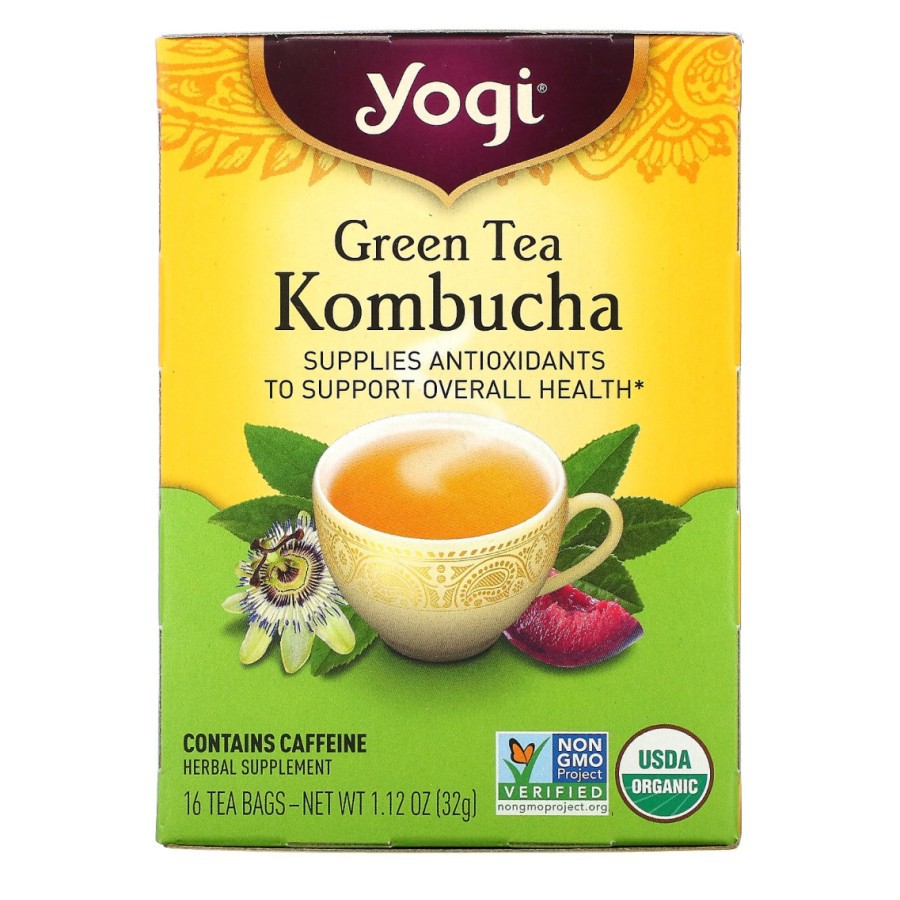 

Yogi Tea KOMBUCHA Supplies Antioxidants, 16 Tea Bags