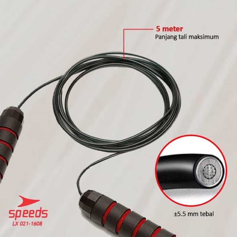 Jump Skipping Rope Soft Handle Counter Tali Skipping Automatis Alat Fitness Alat Gym