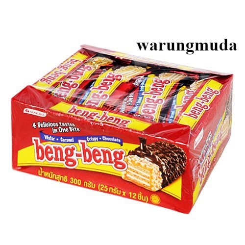 

Beng-Beng Wafer Caramel Crispy Chocolate - 1 box (22 gr x 20 pcs)