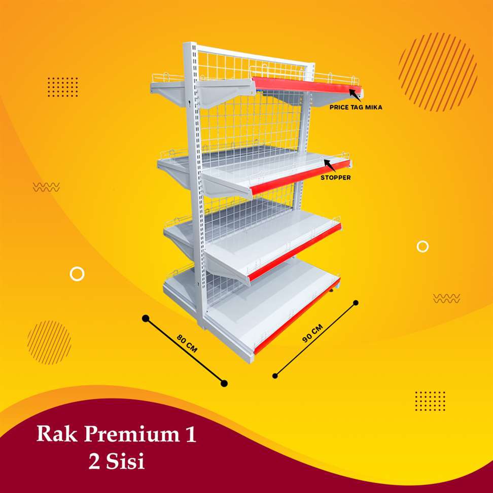 Jual Rak Toko Supermarket - Minimarket - Gondola Type Premium 2 Sisi ...