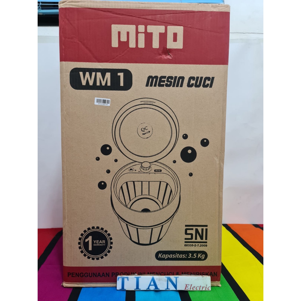 MITO WM1 Washing Machine / Mesin Cuci Portable 3.5 Kg