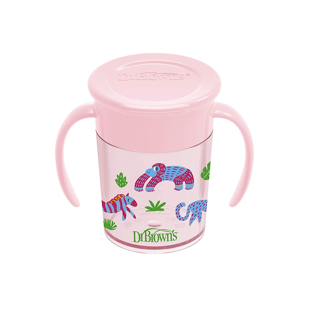 Dr Brown's - Jungle Fun Cheers 360 Spoutless Transition Sippy Cup