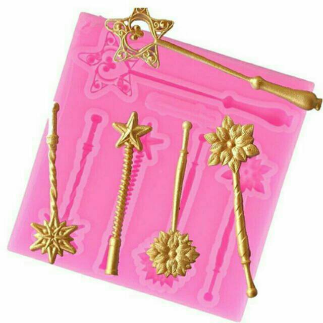 Cetakan Clay Tongkat Peri Cetakan Resin cetakan fondant alat clay Craft