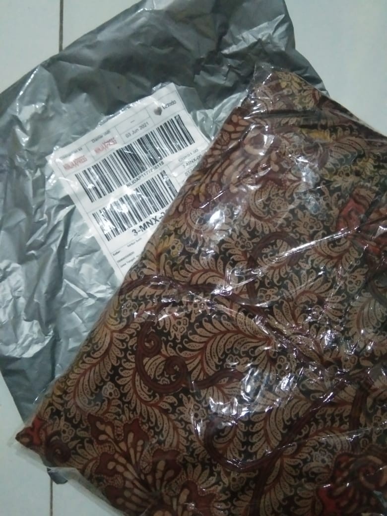 Batik Couple Keluarga Sania Ruffle Ori Ndoro Jowi Dnt Motif Serit