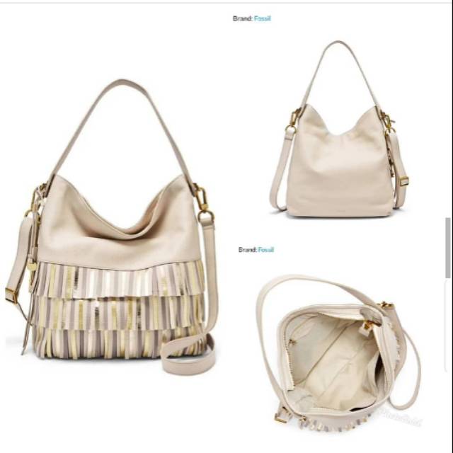 Original Fossil. Maya Hobo Winter White.