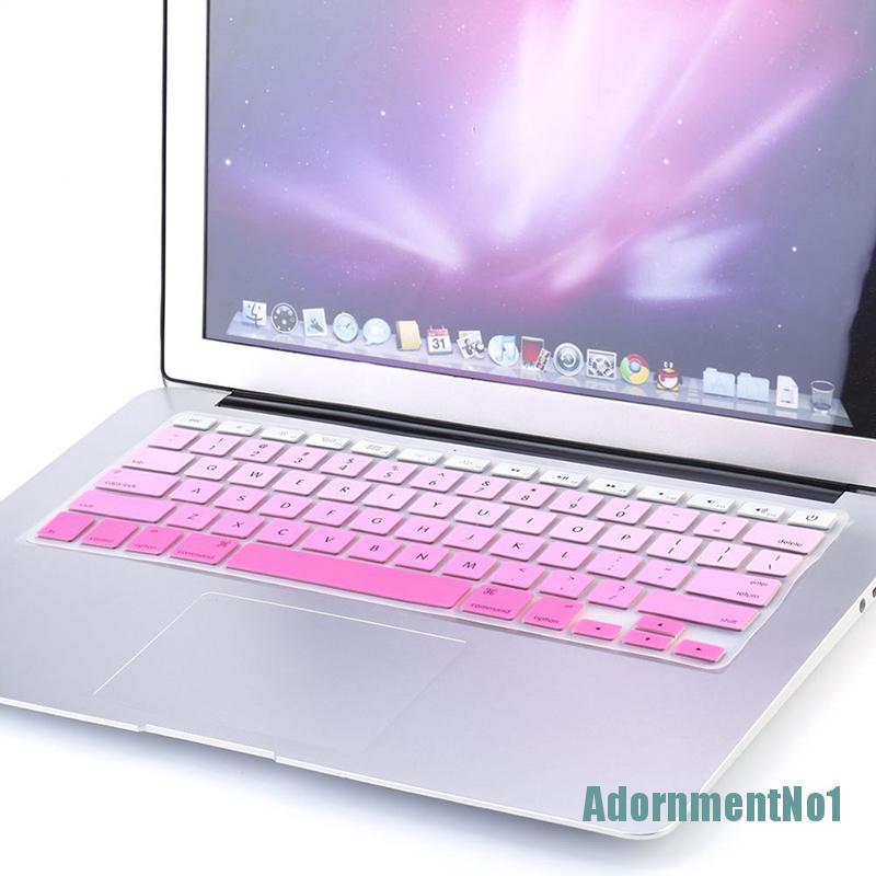 [AdornmentNo1]Rainbow Silicone Keyboard Case Cover Skin Protector for iMac Macbook Pro 13&quot; 15&quot;