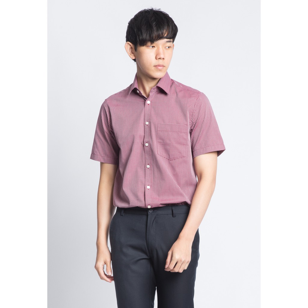 VAN HEUSEN Kemeja Pria Lengan Pendek - U-XAM113-Q9