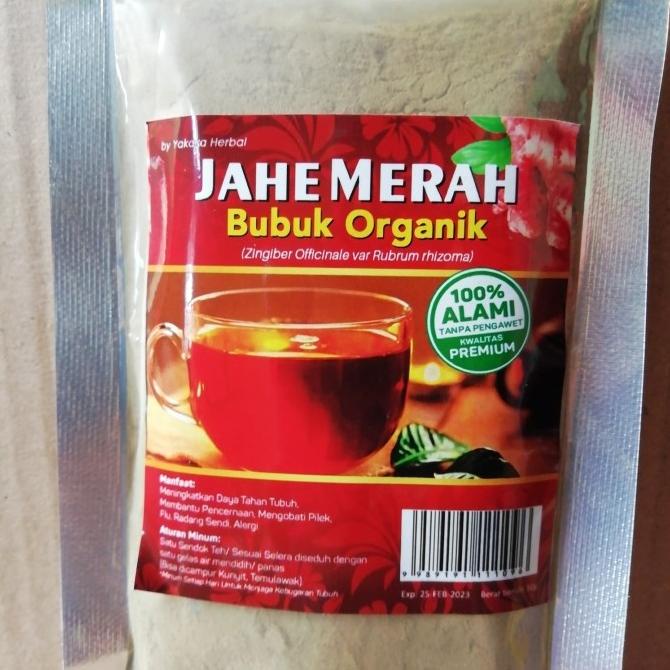

JAHE MERAH BUBUK ORGANIK 100% ALAMI TANPA PENGAWET