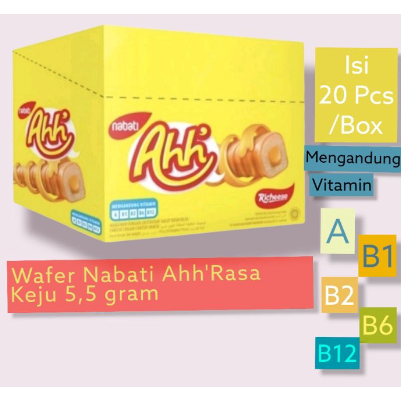 

Richeese.Nabati.Ahh/WaferStick.RasaKeju/isi20pcs(box)