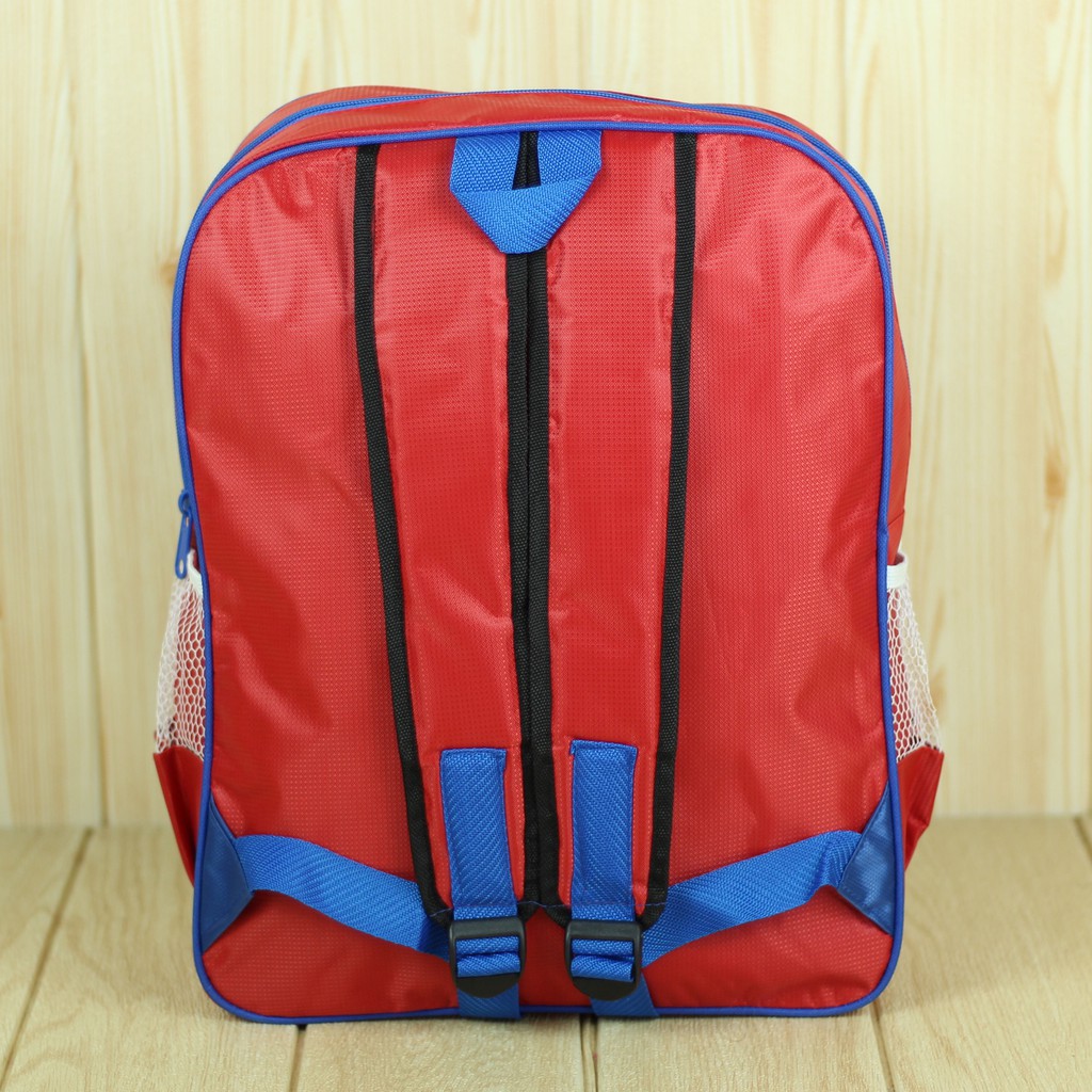 Tas Gendong Anak Fashion Kids Cowok Ransel Motif Cars Emboss Merah Tas Sekolah TK SD Fashionable