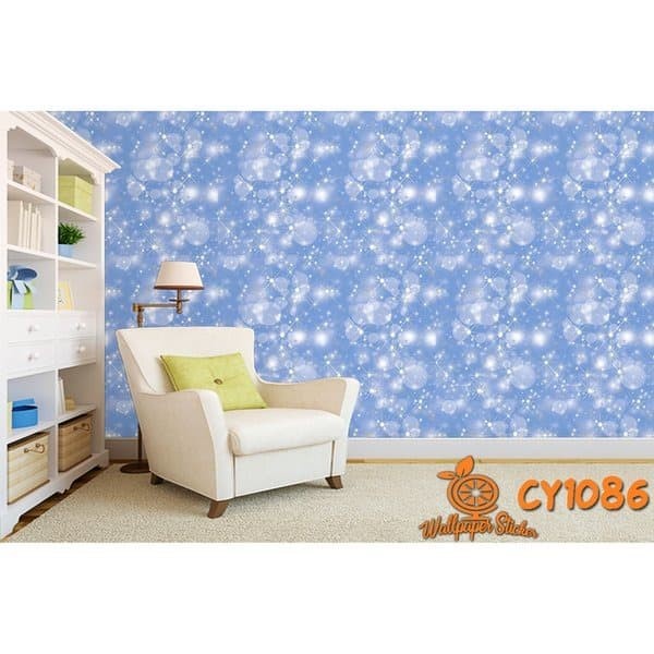 COD Wallpaper Stiker Dinding Motif BINTANG BERKILAU CY1086 Ukuran 45cmx10m Wallpaper/Sticker wallpaper/Stiker dinding Premium Quality