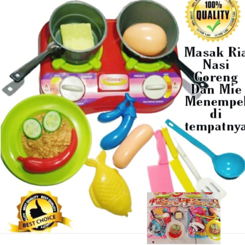 KS119 Mainan Anak Perempuan Masak Masakan Kitchen Set Masak Ria,Masak Masakan Nasi Goreng