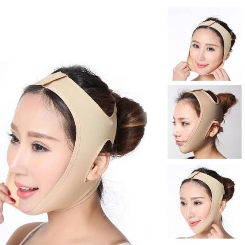 3D SHAPE OVAL FACE SLIM LIFT UP BELT DOUBLE CHIN SABUK PENIRUS WAJAH PIPI  (BEIGE)