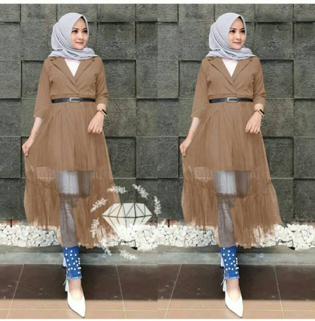 XC - Blazer Sakura/ Blazer Wanita Trendy / Blazer Kekinian / Blazer Best Seller