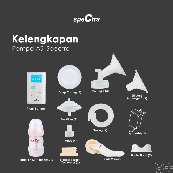 SPECTRA 9+ PLUS BREASTPUMP / POMPA ASI