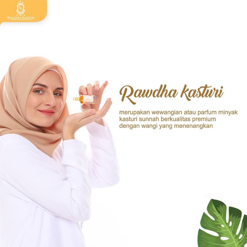 Minyak kasturi Kijang Asli parfum kasturi murni non alkohol Rawdha kasturi original 12 ml