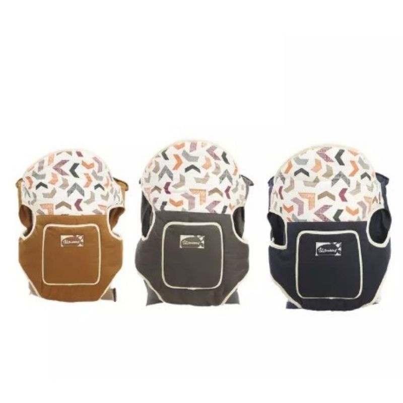 Gendongan Ransel depan Snobby Artsy saku print TPG 5844