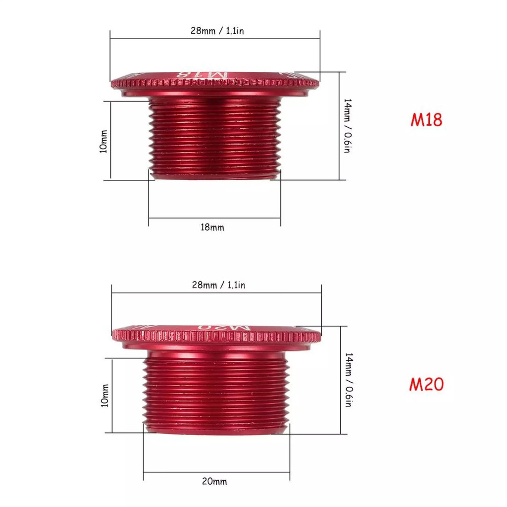 Baut Tutup Crank Hollowtech HT2 Kiri Lixada M18 M20