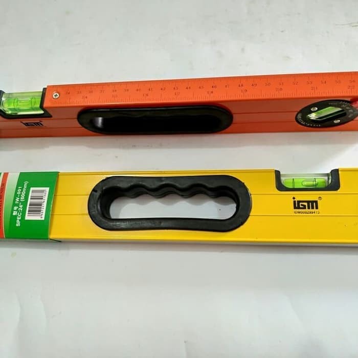 WATERPASS MAGNET ALUMINIUM WATERPAS 24"INCH 60CM WATERPASS ALAT UKUR BANGUNAN TUKANG METERAN