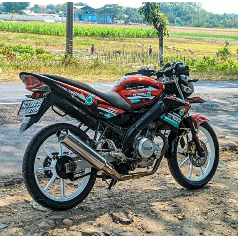 Striping Lis sticker Vareasi Yamaha Vixion Lama PETRONAS Merah Striping Vixion Old PETRONAS