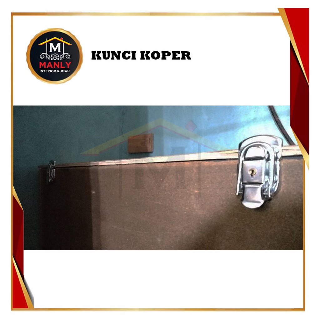 Kunci Koper Lock / Kunci Pengait box 6123 + Lock &amp; 6184 / kuncian koper / gembok tas murah