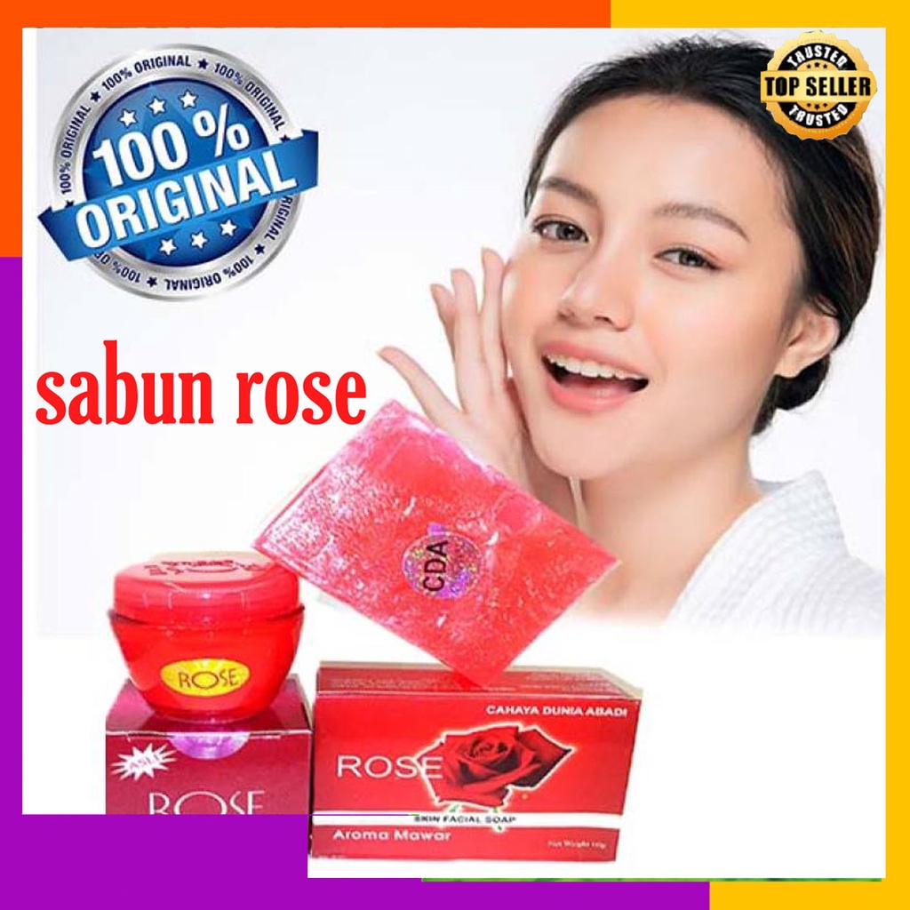 SABUN ROSE TRANSPARANT BEAUTY SOAP (CDA) BPOM