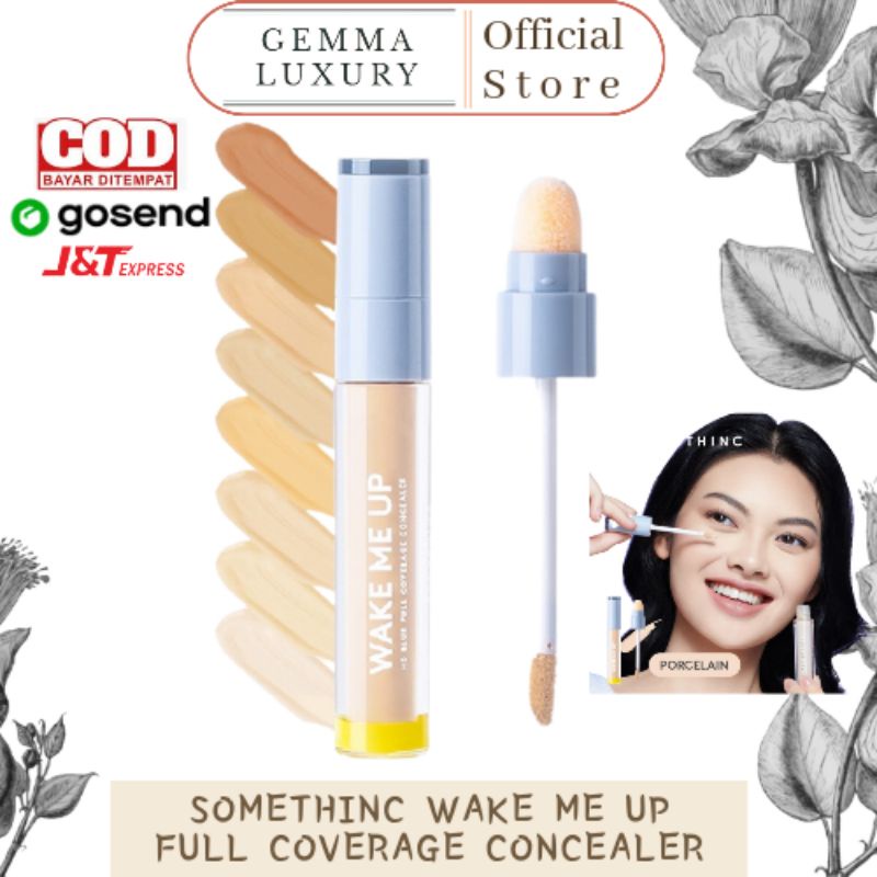 (GOSEND/COD) SOMETHINC WAKE ME UP HD BLUR FULL COVERAGE CONCEALER (TAHAN AIR TAHAN KERINGAT)