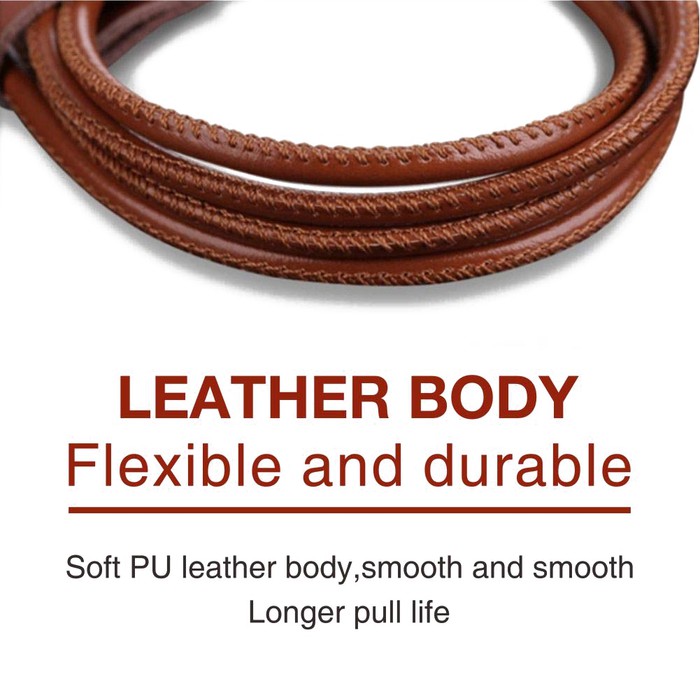 Durable PU Leather Kabel Data TYPE C Fast Charge Elegant Retro Design