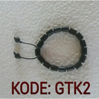 Promo! Gelang Giok Black Jade Aceh Tabung GTK