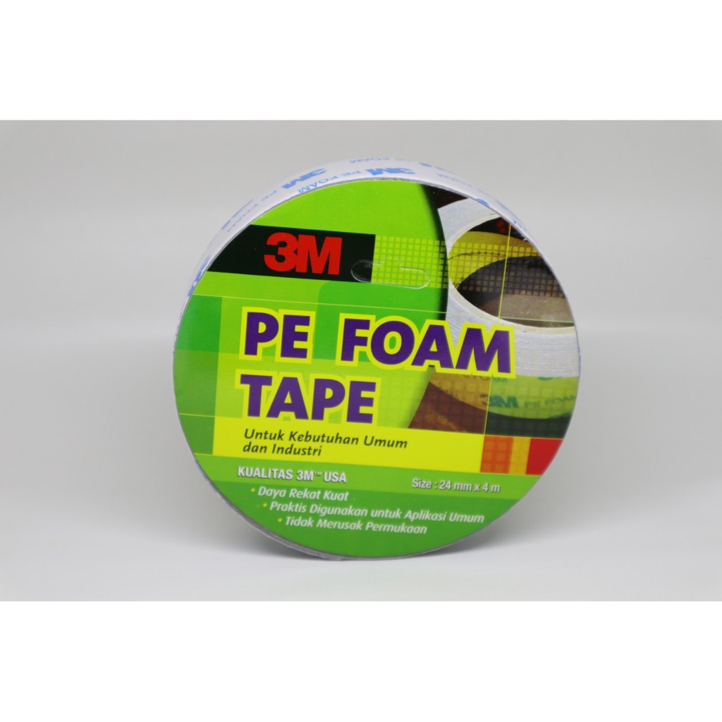 DOUBLE TAPE BUSA 3M Pe Foam Tape 24mm x 4M ORIGINAL 3 M