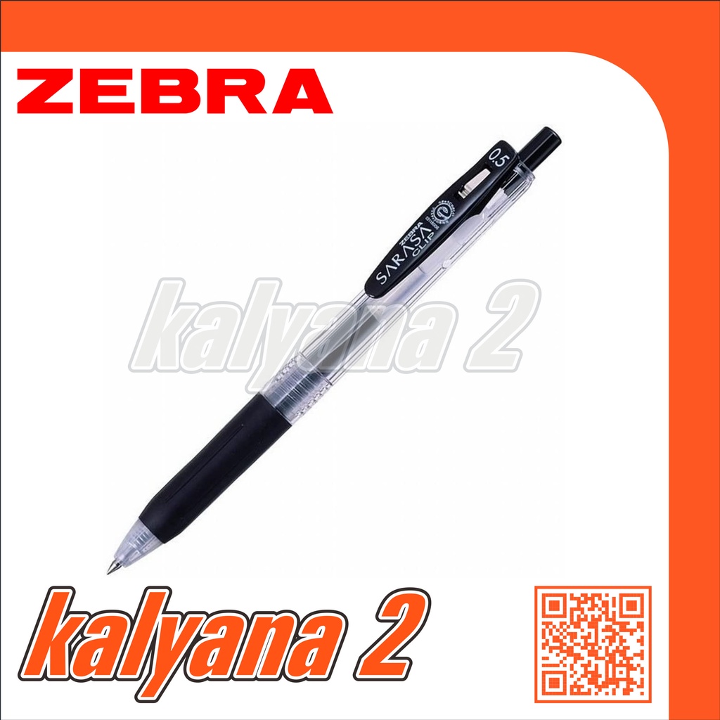 

Pulpen Gel / Ballpoint Gel ZEBRA Sarasa Clip 0,5 Hitam