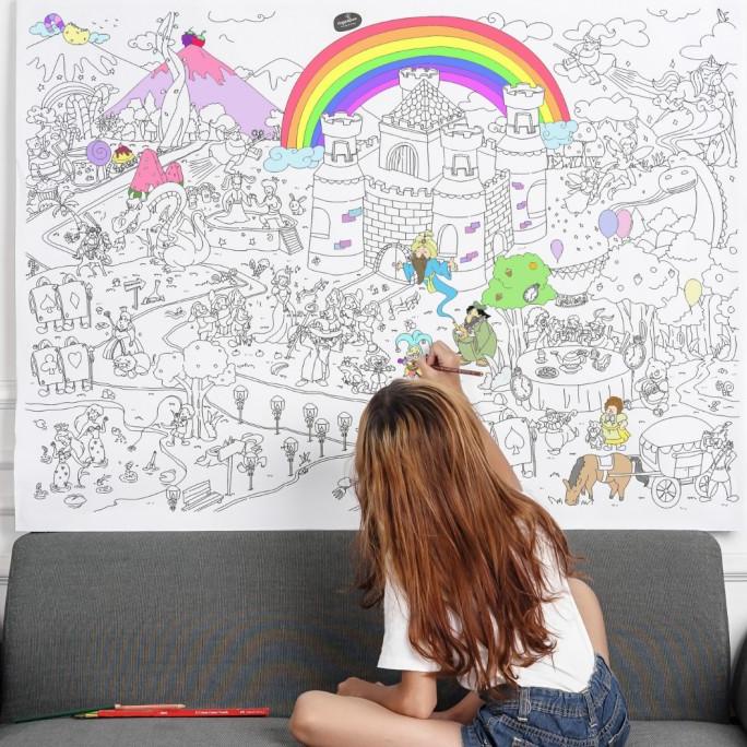 

Giant Coloring Sheet / Giant Coloring Poster / Kertas Mewarnai