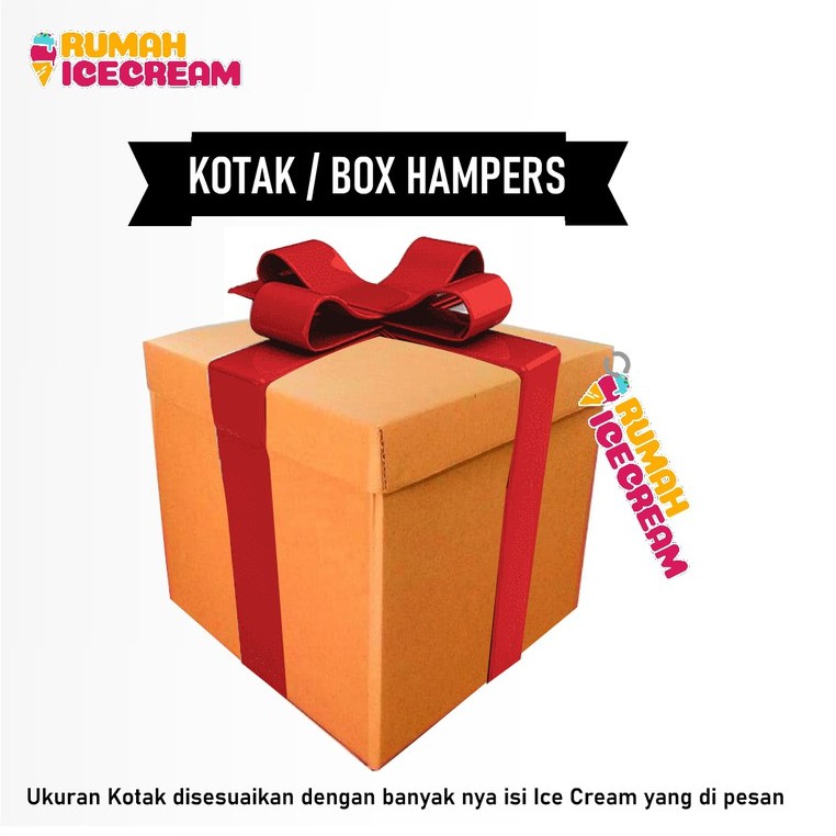 

Box / Kotak untuk hampers / Parcel / Bingkisan untuk Ice Cream