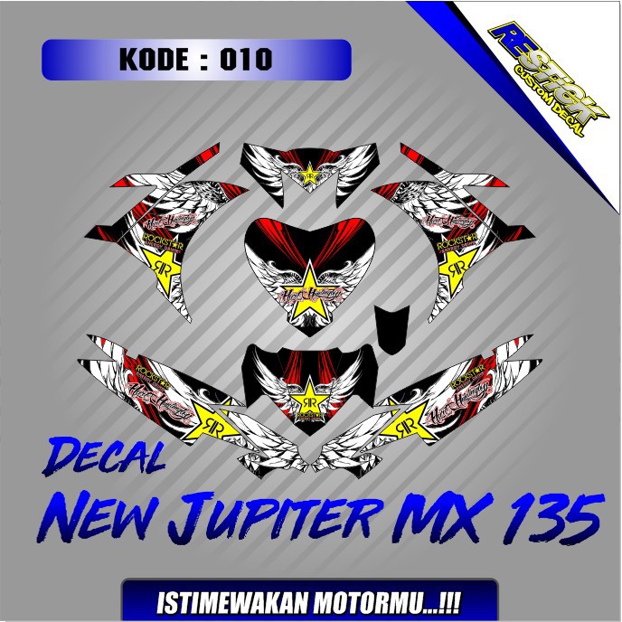 Decal New Jupiter Mx 135 Desain Kode 006 010 Shopee Indonesia