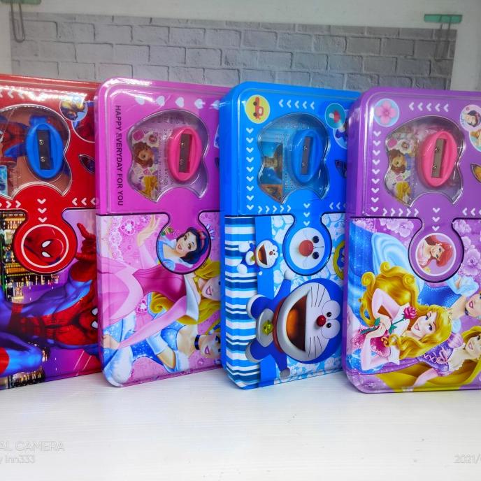 

,,,,,,,] kotak / tepak pensil full set besar