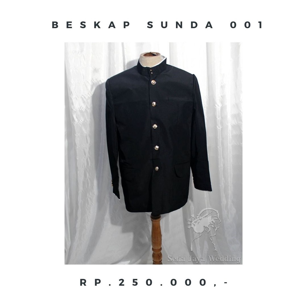 Jas Beskap Sunda Bapak/ Among Tamu Adat Tradisional Jawa Size S-XXL