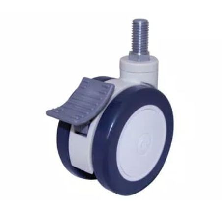 Roda Hospital / Rumah Sakit Double Wheel 3 Inch Drat Rem ( Swivel Brake ) RHJ