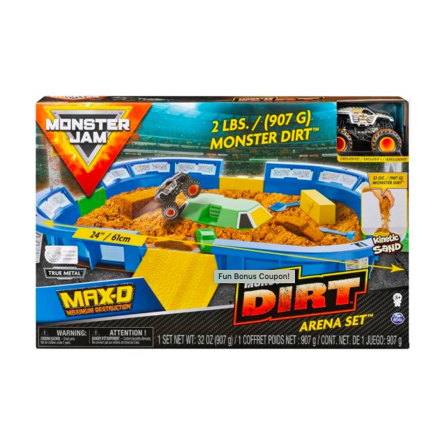 monster jam dirt arena playset