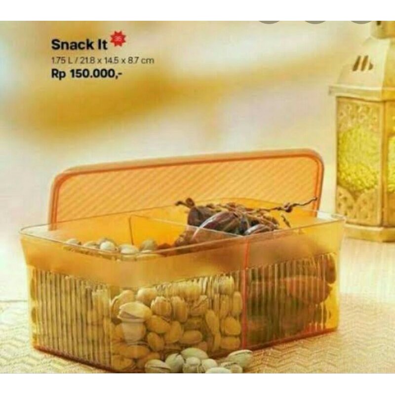 SNACK IT GOLD TUPPERWARE NEW