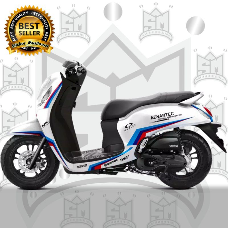 Decal Sticker New Scoopy 2021 motif Mperformance bmw grafis