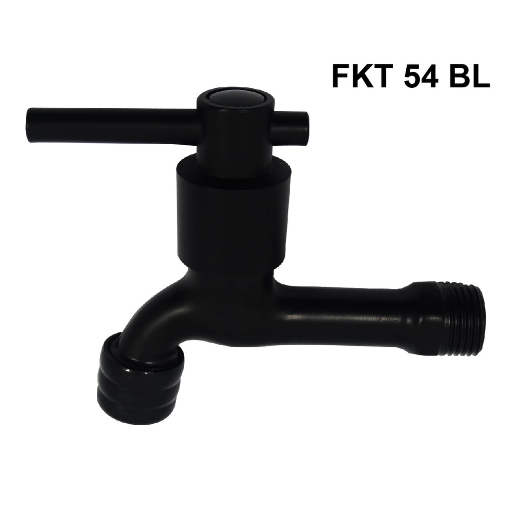 Kran tembok Minimalis HITAM FKT54bl- Keran Air taman kran bak air mandi Black putar faucet kamar mandi stainless bathroom wudhu /B27