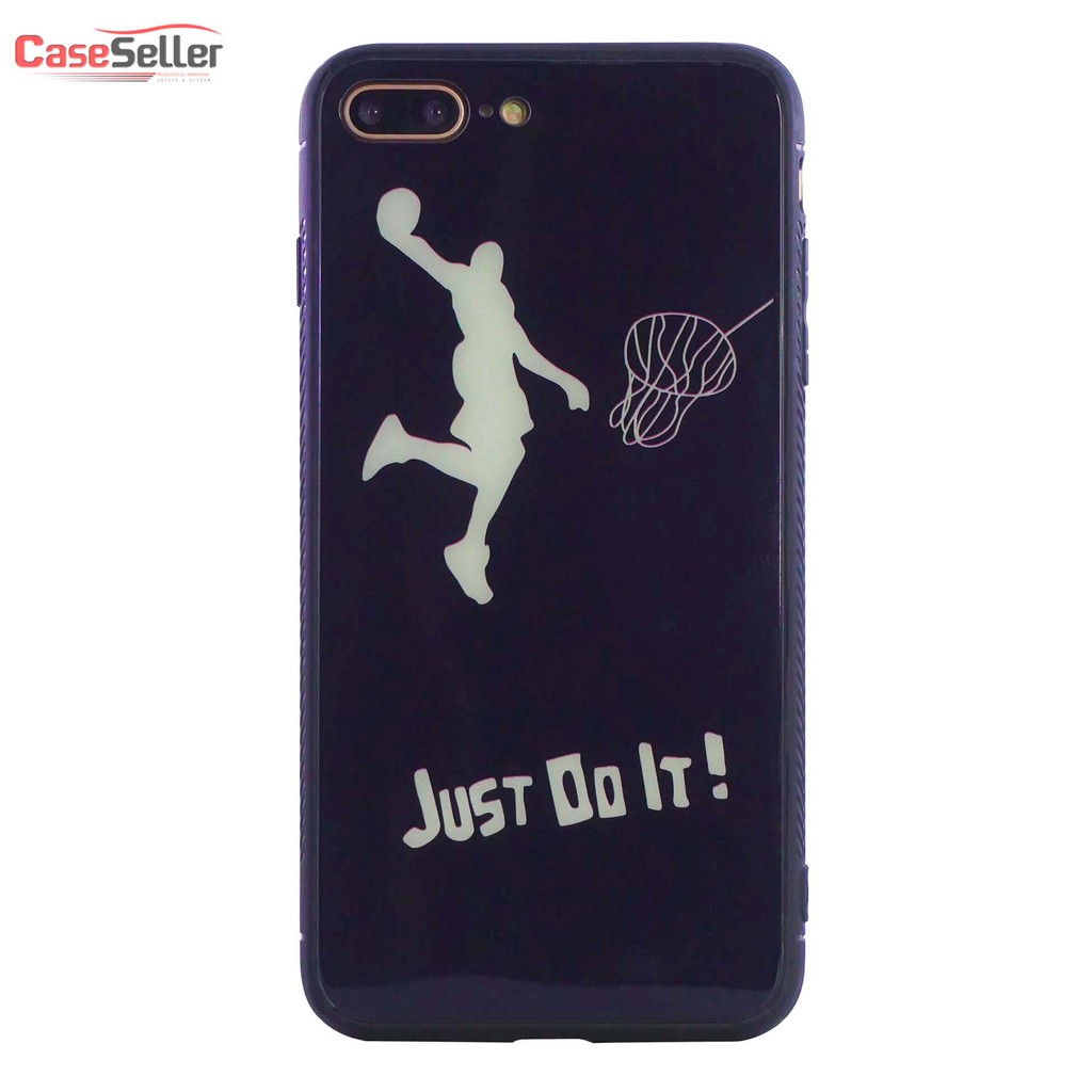 CaseSeller-Casing Case Iphone 6 | 7+ | XR |XS MAX | X/SX | Hardcase Glass Case Glow