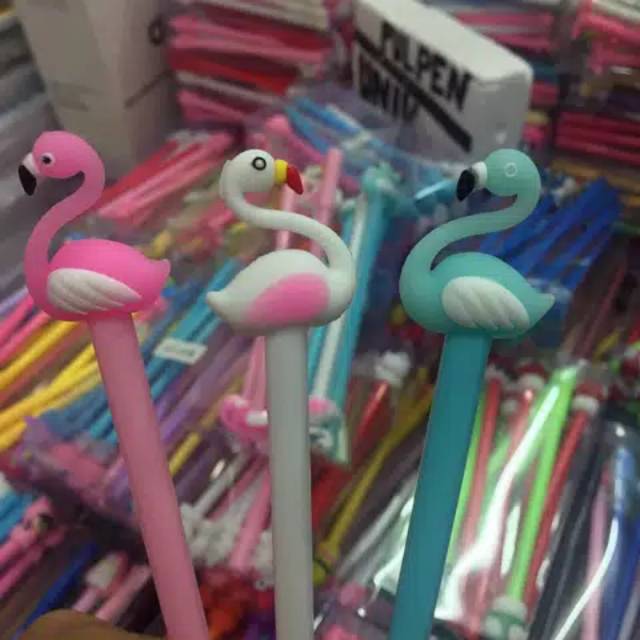 

Pulpen Gel Unik Lucu Flaminggo (12pcs)