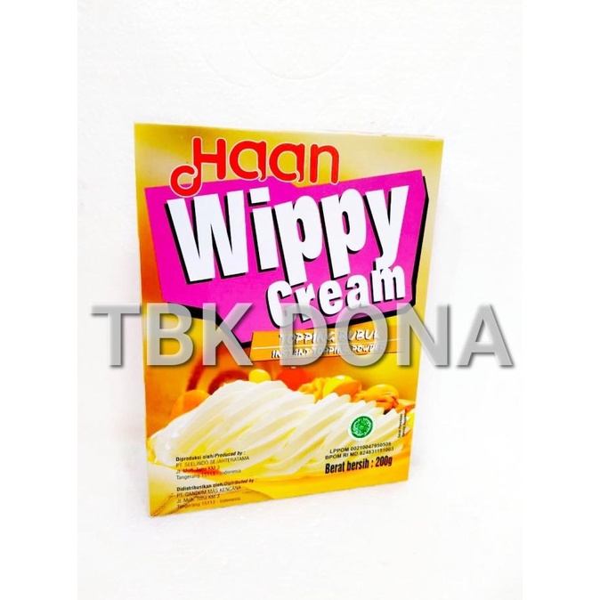 

Haan Wippy Cream 200gr / Wippy Cream Haan 200gr Murah Kode 652