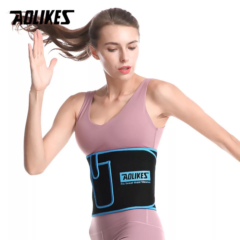 AOLIKES 7980B Slimming Belt Trimmer w/ Phone Pocket / Sabuk Pelangsing