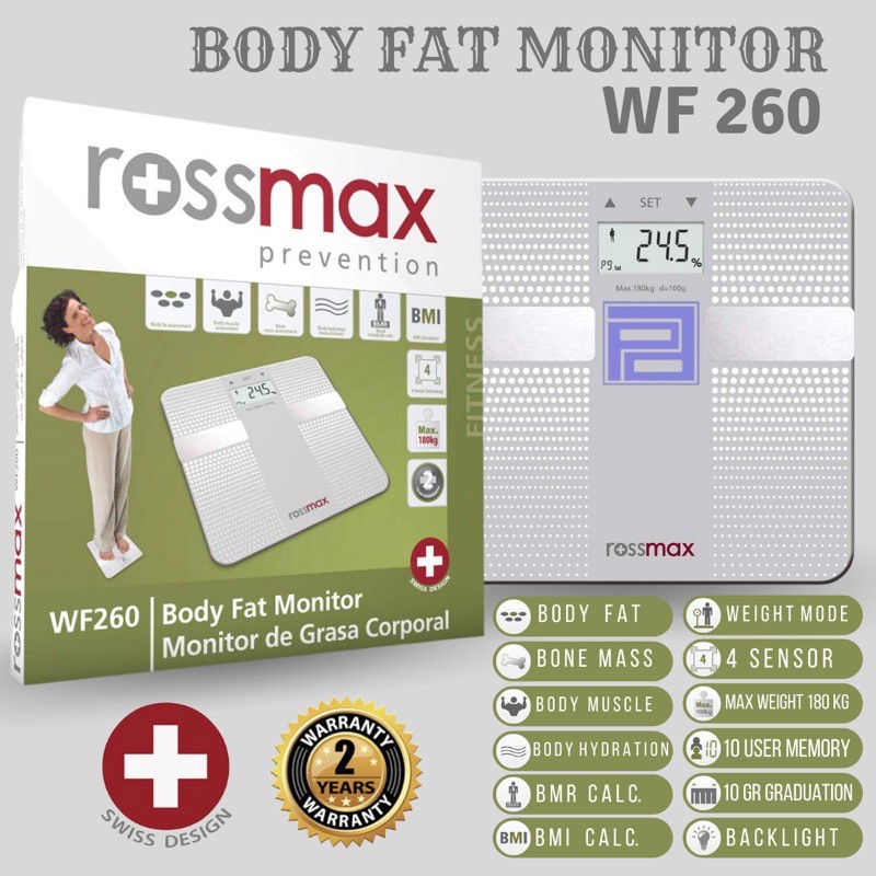 Timbangan Lemak Body Fat Rossmax WF 250