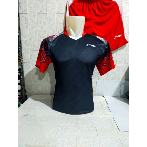 BAJU SETELAN BADMINTON L158P DEWASA/ SETELAN L158P/JERSEY BULUTANGKIS