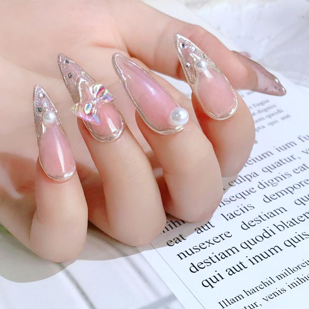 Timekey 102pcs Ornamen Pita Kristal Aurora Flatback 3D 13 Model Untuk Dekorasi Nail Art A3K2