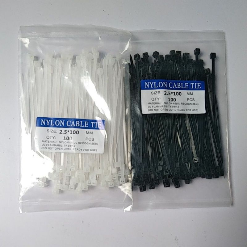 Jual Kabel Ties 2.5 X 100 Mm Isi 100 Pcs | Shopee Indonesia